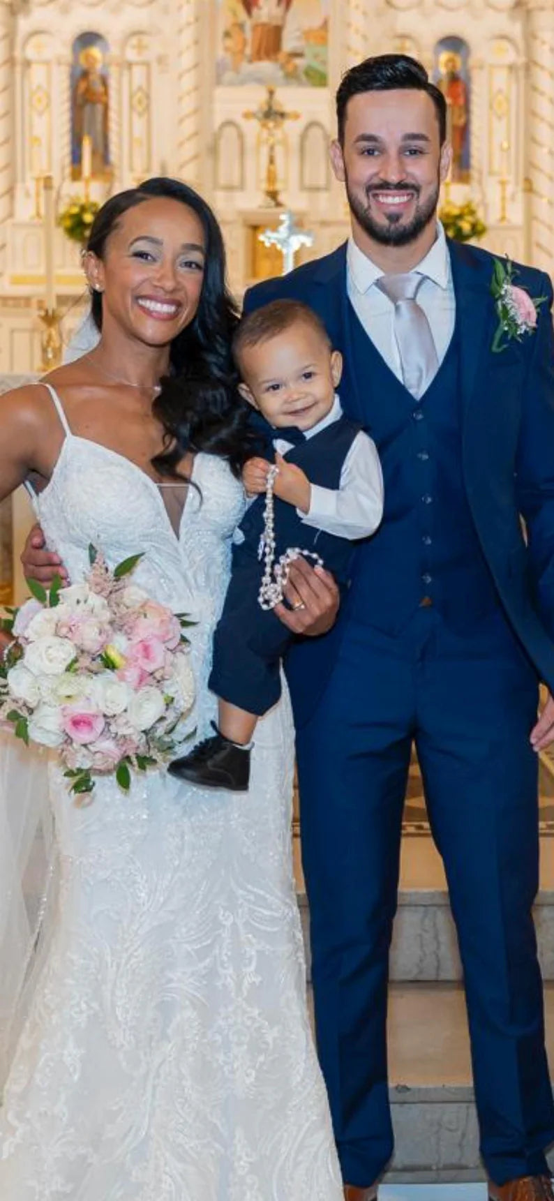 Wedding Rosary | Bride Rosary | Bouquet Rosary | Handmade Rosary | Catholic Rosary - ASUBLIMEIDEA