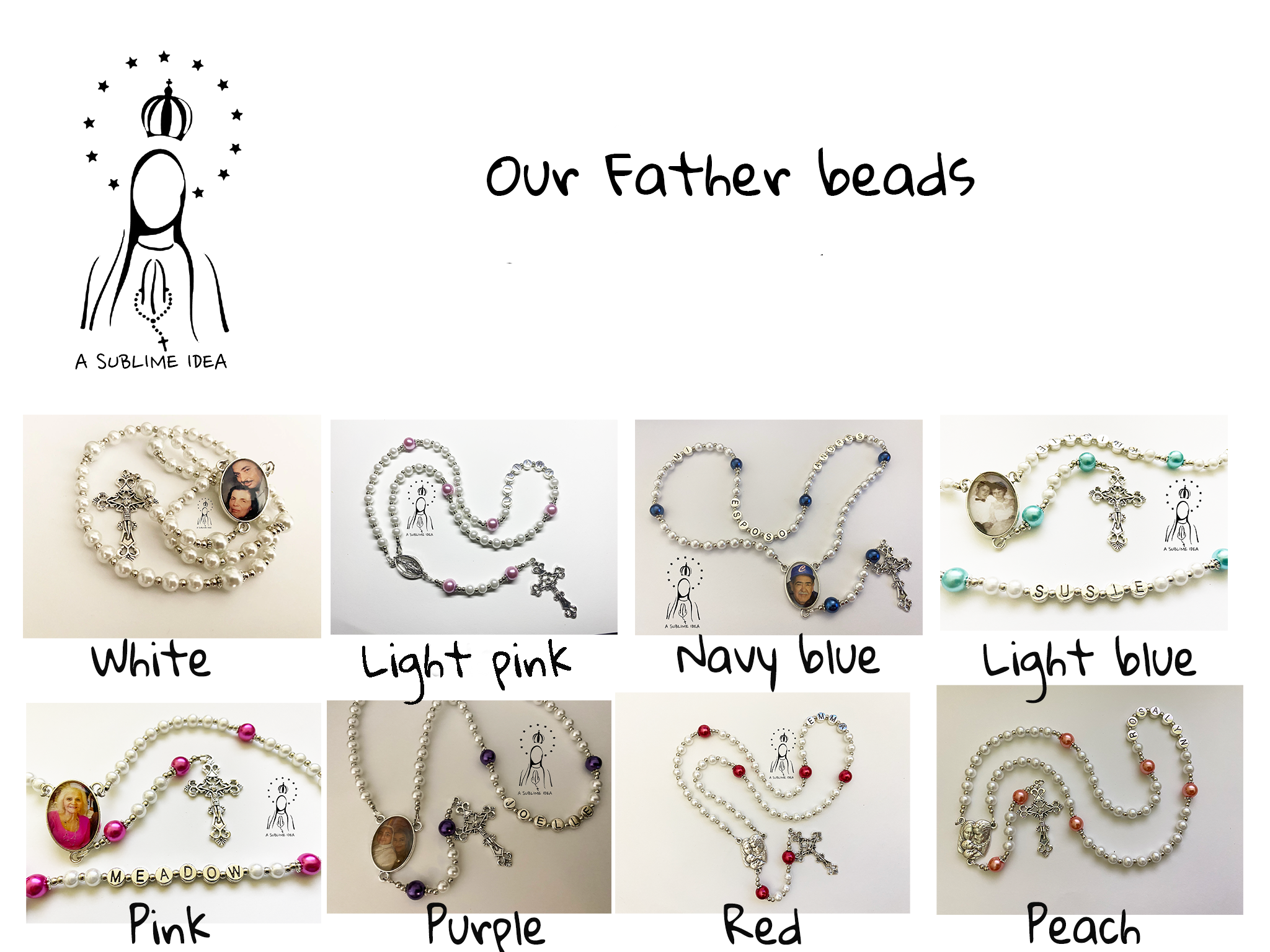 Personalized Rosary with Name | Custom Catholic Rosary – ASUBLIMEIDEA